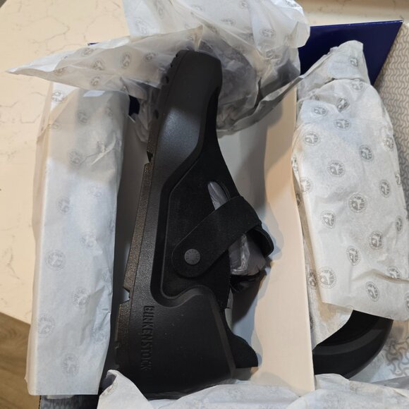 Birkenstock Reykjavik Antique Black Nubuck Leather Mens US 10 Mule Clog Slide - Picture 2 of 16